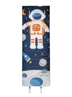 Saco de dormir infantil mini cama médio com zíper astronauta