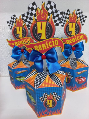 Centro de mesa hotwheels