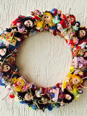 Guirlanda decorativa bonequinhas