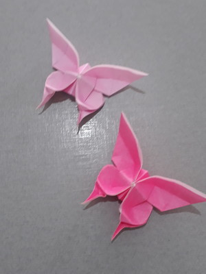 Kit com 10 borboletas de origami - várias cores