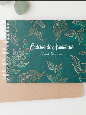 Caderno de assinatura + kit toalhete