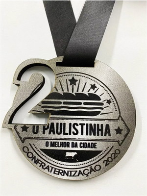 Kit 15 medalhas mdf personalizadas futebol corrida vôlei