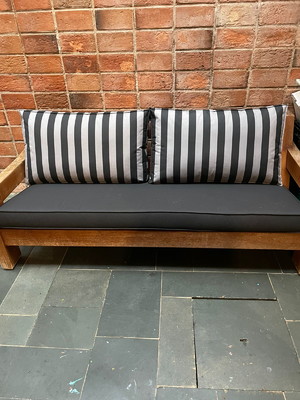 Almofada futon sofá banco madeira