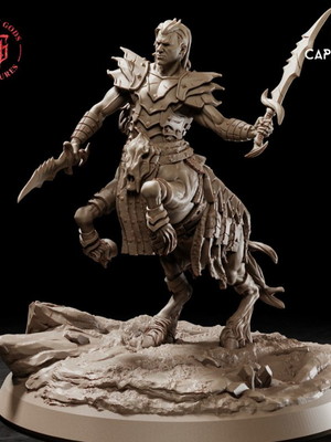 Miniatura de rpg - centauro guerreiro