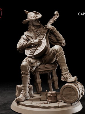 Miniatura de rpg - o bardo