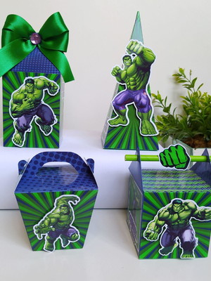 Personalizados hulk (kit 20 peças)