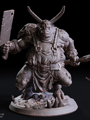 Miniatura de rpg - o açougueiro 02