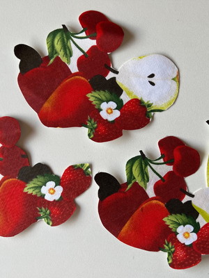 3 patch aplique termocolante frutas