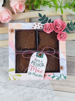 Caixa para brownie dia das mães