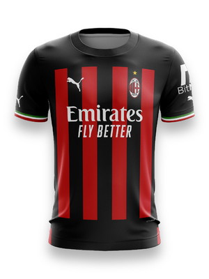 Camiseta milan italia 2023 personalizada c/ nome