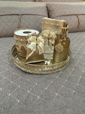 Kit lavabo 3 peças artesanal - personalizado