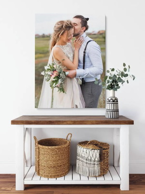 Lindo quadro personalizado com sua foto casamento 65x44cm