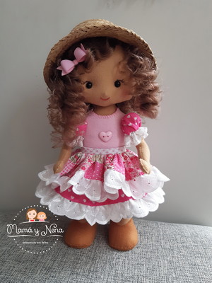 Boneca caipira de feltro