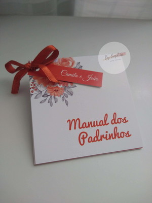 Manual dos padrinhos terracota - com nome