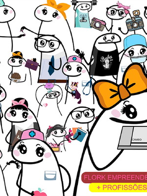 Kit digital flork empreendedor + profissões sem fundo png