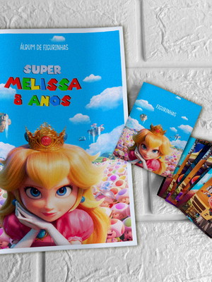 Álbum de figurinhas super mario bros