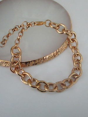 Pulseira corrente elos redondos
