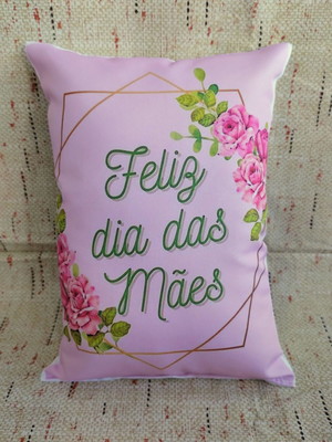 Mini almofadinhas em tactel decorativas dia das mães