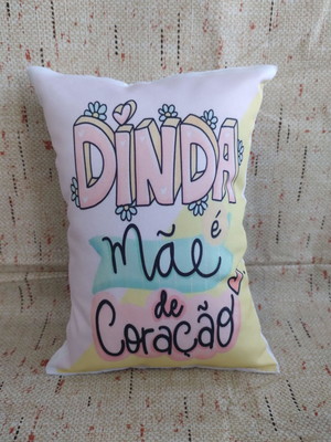Mini almofadinhas em tactel decorativas dia das mães