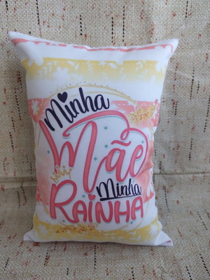 Mini almofadinhas em tactel decorativas dia das mães