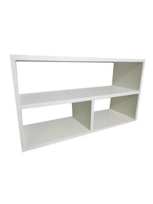 Nicho mdf branco tx retangular com prateleira 60l x 20p x 35