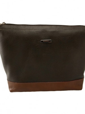 Necessaire couro 145-r raffai couros - café