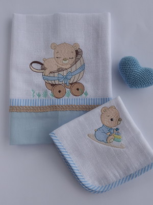 Kit fralda de boca e babete