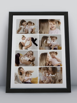 Foto colagem personalizada, tema: mães