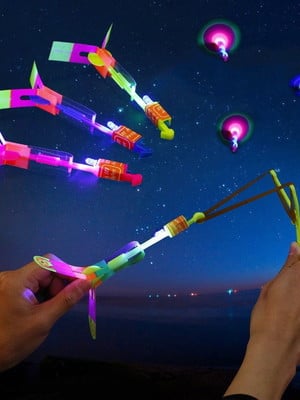 Kit 55 led voador foguete helicóptero avatar brinquedo