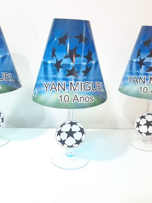 Centro de mesa abajur futebol com led