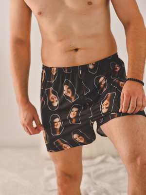 Short samba canção personalizada com foto - meu par