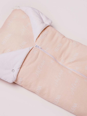 Porta bebê em algodão com soft- personalizado bege