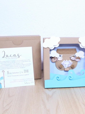 Convite personalizado arca de noé