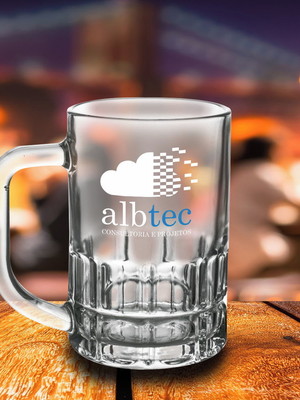 Caneca chopp vidro 300ml personalizada 14 unidades