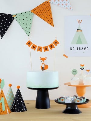 Kit festa raposinha - decoração aniversário infantil