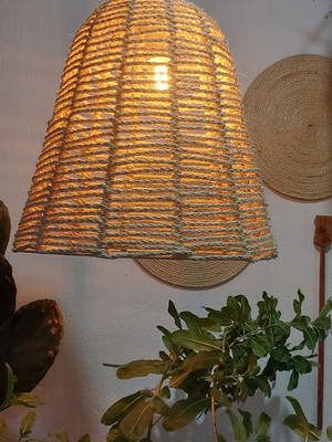 Luminária em sisal 36 x 37