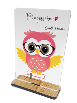 Quadro decorativo tema professora "acrílico"
