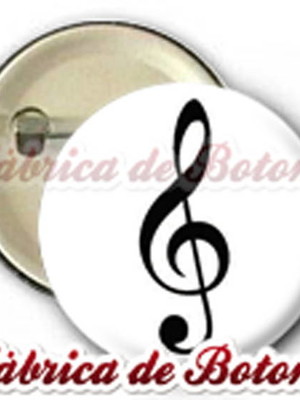 Boton 2,5cm clave de sol