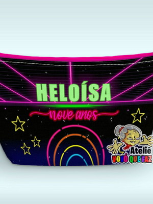 Necessaire personalizada neon