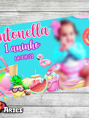 Lembrancinha com imã - pool party