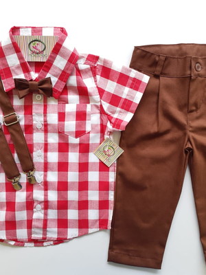 Conjunto fazendinha com calça