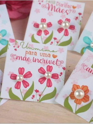 Brinco mimo lembrancinha personalizada dia das mães