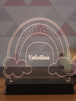 Luminária arco-íris personalizado