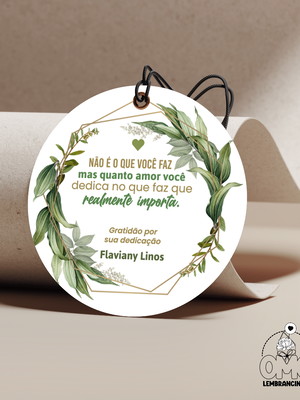 Tag de agradecimento casamento