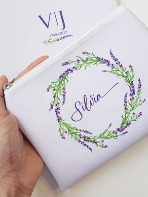 Necessaire personalizada lavanda