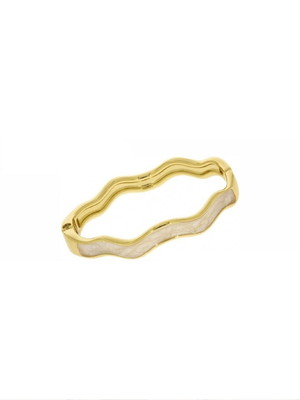 Bracelete ondulado perolado