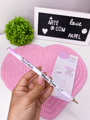 Card com lápis personalizado dia das mães