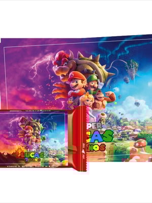 Rótulo kit kat super mario bros -o filme