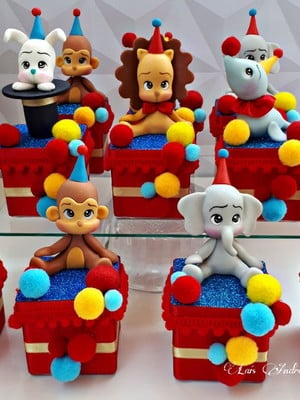 Caixinhas luxo circo | 10 unidades
