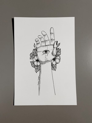 Print a4 mão mística